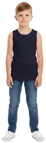 A2Z 4 Kids Kids Girls Ribbed Vest Top 100% Thick Cotton Fashion Tank Tops T Shirts Age 2-13 Years
