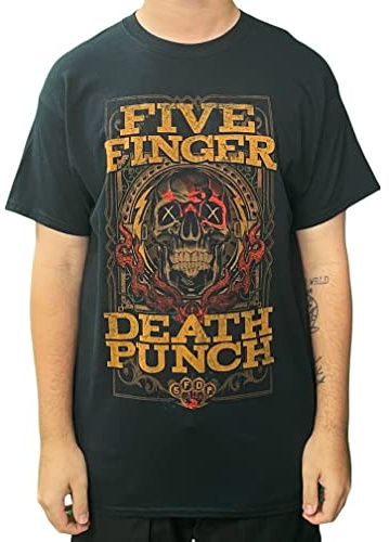 Five Finger Death Punch Men's Wanted T-Shirt