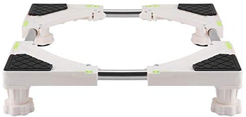 Eboxer 4/8 Feet Washing Machine Base Stand, Universal Full Adjustable Squared Appliance Roller Base Holder Bracket, for Washing Machine and Refrigerator (4 Feet)