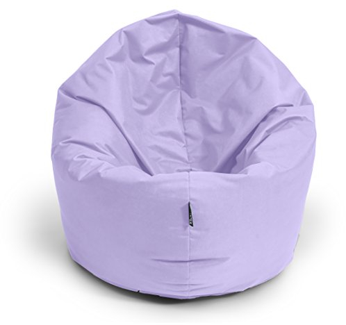 BuBiBag Sitzsack 2 in 1 Funktion Sitzkissen mit EPS Styroporfüllung 32 Farben Bodenkissen Kissen Sessel Sofa (100cm, Flieder)