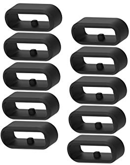 Chofit Ersatz sichere Ringe Kompatibel mit Garmin Vivoactive 3 Music & Vivoactive 3/Venu/Vivomove 3 Riemen Armband Loop Ring Halter, Schwarz