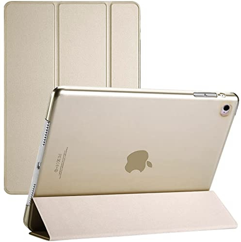 TechDealsUK iPad Air (1st Generation ONLY) 2013 A1474 A1475 A1476 Smart Case with Magnetic Wake/Sleep - Air 1 (Gold)