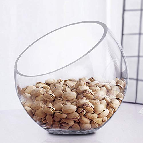 Ecosides Large Opening Glass Terrarium, Fish Bowl, Tabletop Airplant Holder, Glass Vase, Home Vase Decoration