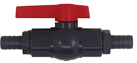 Vanne pvc pour piscine avec embout de tuyau d'arrosage robinet a bille fileté vanne a boisseau sphérique