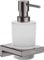 hansgrohe AddStoris - Seifenspender, Lotionspender für Wandmontage, Flüssigseifenspender, verdeckte Befestigung, Badezimmer Zubehör, Brushed Black Chrome, 41745340