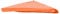 Ersatz-Bezug für Luxus-Ampelschirm HWC-A96 mit Flap, Sonnenschirmbezug, 3x3m (Ø4,24m) Polyester 3kg - Terracotta