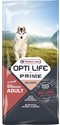 VERSELE-LAGA – Opti Life Prime Adult Lachs – Lachs – Kroketten für Hunde Aller Rassen – getreidefrei – 12,5 kg