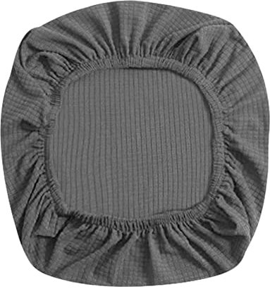 Baoblaze Elastische Stuhlhusse, Stuhlbezug Sitzfläche Stretch Bürostuhl Abdeckungen, Spannbezug Beschützer für Bürostuhl, Bar Dehnbar Stuhl, Hochzeit Esszimmer Deko - Dunkelgrau