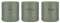 Price & Kensington Accents Tea/Coffee/Sugar Container 750ml Set of 3 Piece Sage Green