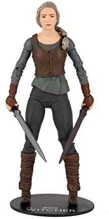McFarlane Netflix The Witcher Ciri (Season 2) 7'' Action Figure with Accessories, Multicolor