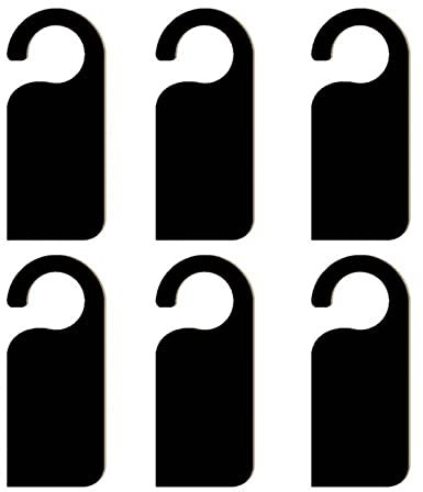 Faderr Mini Chalkboards Signs, 6Pcs Hanging Blackboards Reminders Door Hanger Blackboard, Double Sided Message Board Black Board Message Board Signs Home Decor