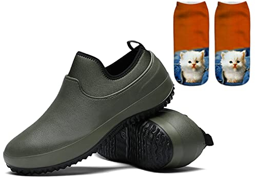 Zapatos para Hombre Chef Enfermera Zapatos Antideslizantes para Trabajo de Seguridad Resistente al Aceite para Zapatillas de Jardinero Zapatillas de Deporte para Cocina Oficina Calzado de Playa