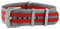 Masar 22mm Premium NATO Armband Uhrenarmband - Watch Straps– Armbänder für Uhren – Grey Red - Grau/Rot, 22 mm
