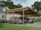 Alpholz Einzelcarport Salzburg aus Holz mit Dacheindeckung, Unterstand für Auto B 600 x T 506 x H 244 cm, Überdachung Komplettbausatz