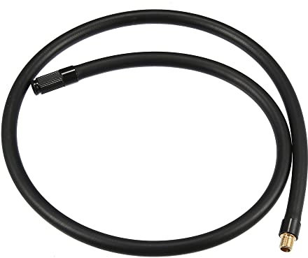 X AUTOHAUX 80cm Car Threaded Tire Inflator Extension Hose Chuck Adapter Pump