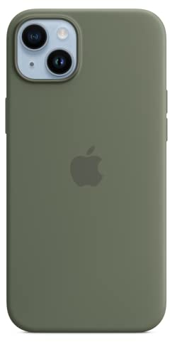 Apple iPhone 14 Plus Silikon Case mit MagSafe - Oliv 