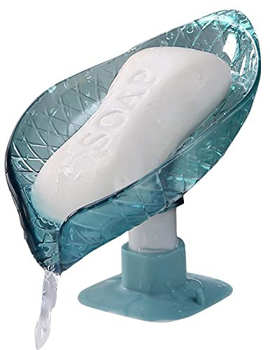 FacynPorte-Savon égouttoir,Porte-Savon Transparent avec Ventouse | Porte-Savon en ménage avec Support pour Baignoire, boîte à Savon Portable pour Piscine Voyage à Domicile