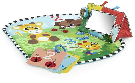 Baby Einstein Discovery Garten Bauchlagen-Matte & Spiegel, von 0-6 Monaten, Multisensorisch