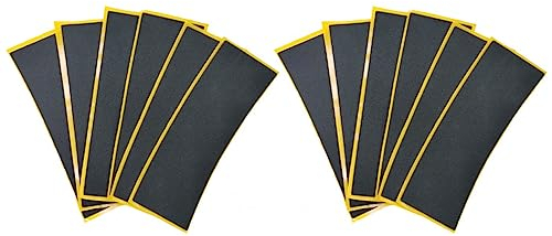 LEEFAI 12pcs fingerboard tape for Pro fingerboard Deck Size 38 mm x 110 mm-Dicke 1,12 mm