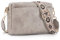 APHISON Umhängetasche Damen Klein Grau Crossbody Bag mit Breitem Gurt Boho Schultertasche PU Leder Handtasche Tasche mit Abnehmbarem Schultergurt Kartenschlitz Reisetasche