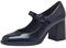 Tamaris Damen Pumps Blockabsatz Vegan; Navy PATENT, EU 38