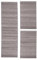 Carpetsale24 Bettumrandung Schlafzimmer 3 teilig Kurzflor Teppich Beige Bettvorleger Schlafzimmer Bettset: 2 St. 80x150 cm | 1 St. 80x300 cm - Flauschiger Teppich Läuferset Weich Moderne Design