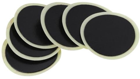 24-teiliges schwarzes Fahrradreifen-Patch-Set, klebstofffreier Fahrrad-Reparaturflicken, runde Fahrradschlauch-Reparaturset, Fahrrad-Patch-Set für Rennräder und Mountainbikes, Reifenreparatur-Sets,