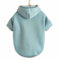 Monkimau Hundepullover Hoodie für kleine bis große Hunde – Warmer Fleece – Herbst- und Winterkleidung – XS bis XXXL – 10 Farben (Hellblau, 3XL)