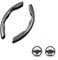 LMSMGS 2 Stück Lenkradbezug für Mercedes Benz W204 W211 W210 W124 W212 W202 W245 W163 2000-2023, Langlebig Anti Rutsch Kohlefaser Lenkrad Wrap Interieur-Accessoires