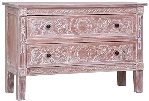 WRJENFSC Aparador Pasillo Aparador Salon Aparador Dormitorio Aparador con 2 cajones Madera Maciza de Caoba 90x30x60 cm Adecuado para Vestíbulo, Entrada, Pasillo, Dormitorio