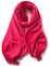 KARMA.DIEM Cashmere Merino Mix - Super Weicher XXL Schal - 180x65cm - Unisex - Pashima/Stola/Extra Breit für Mann & Frau (pink)