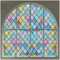 rabbitgoo Fensterfolie Blickdicht Selbsthaftende, Sichtschutzfolie Fenster Raute Bunt, 3D Regenbogen Folie Fenster 90x200cm Statisch Haftend ohne Klebstoff Anti UV Sonnenschutz für Büro Wohnzimmer