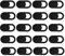 20 Pezzi Copri Webcam, Copertura Webcam Cover Slider Copri Fotocamera Webcam PC Portatile Accessori per Laptop, PC, Tablet, Smartphone, MacBook Protezione Privacy Nero
