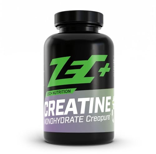 Zec+ Creatine Monohydrate Creapure (180 Capsules) Sans saveur - Créatine - Creapure