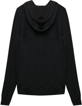 Dilling Damen-Hoodie aus Merinowolle - Schwarz 36