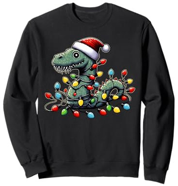 Chapeau de Noël mignon et drôle du Loch Ness Monstre Nessie Plésiosaure Sweatshirt