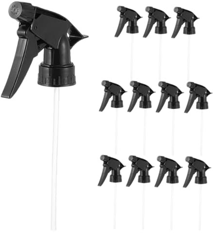 Didiseaon 12pcs Plastic Spray Bottle Nozzle Replacement for Standard Neck Bottles Hair Spraying