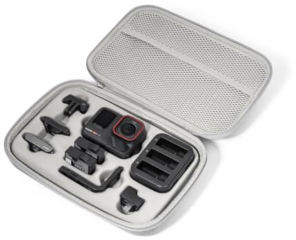 Insta360 Astuccio Portatile per Ace, Ace Pro, Ace Pro 2, Fodera in Tessuto, Resistente ad Urti e Graffi, Grigio