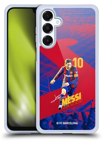 Head Case Designs Offizielle FC Barcelona Lionel Messi 2020/21 Erstes Team Gruppe 1 Gelhülle [Militärischer Schutzgrad] Kompatibel Mit Samsung Galaxy A16 5G Und Kompatibel Mit MagSafe
