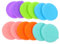 KICHOUSE 12pièces Couvercles Silicone Colorés Pour Bols À Sauce Couvercles Ronds Adaptés Aux Tasses De Condiments Sauces Et Assaisonnements