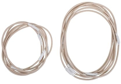 12 Stück Beige Gummiringe für Mikrofonspinne zur Ersatzbefestigung | Gummi Ausführung, Universelle Passform für Mikrofon und Shock Mount, Einfache Montage für Podcasts und Profieinsatz