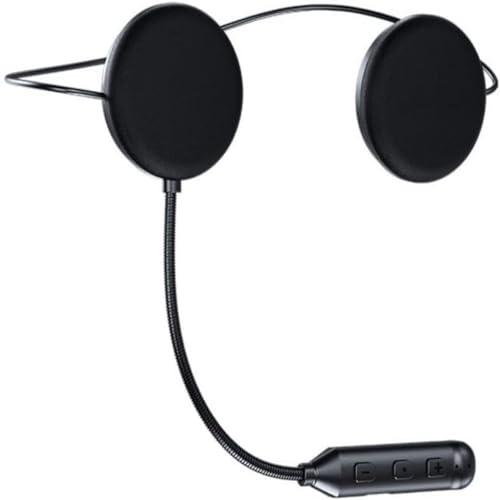OBEST Auriculares Casco de Moto, Bluetooth 5.3 Manos Libres con Cancelación Activa de Ruido, Altavoz de 30 mm, Batería de Larga Duración, Fácil Montaje para Todos los Cascos de Motocicleta