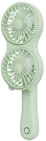 Tragbarer Ventilator, elektrisch, kühlend, manuell, 3 Geschwindigkeiten, wiederaufladbar, für warmes Wetter, Verwendung auf dem Schreibtisch, Jogging, Angeln, Gartenarbeit, Wandern, Grillen, Strand