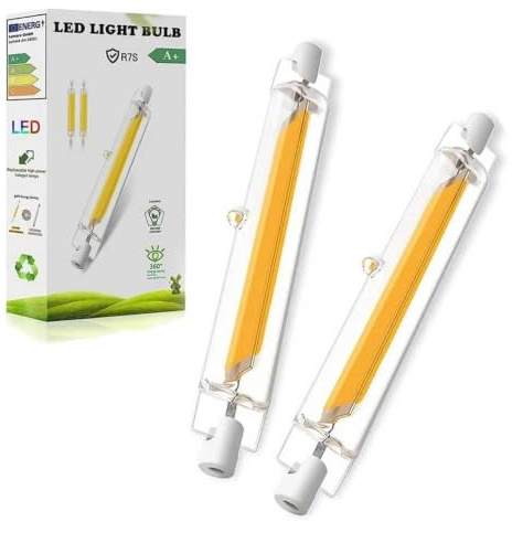 R7s LED 118mm 20W Dimmbar, Stab Warmweiß 2000LM, Kein Flackern, 2er Pack
