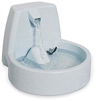 PetSafe - Drinkwell Original 1.5 L - Fuente para Perros Peque�os y Gatos - Fuente en Cascada con Chorro de Agua Ajustable - Retiene Olores y Bacterias - F�cil Limpieza