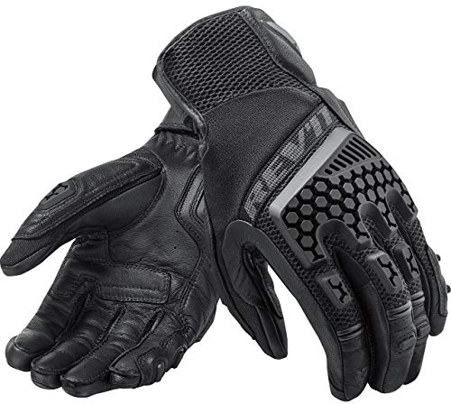 Revit SAND 3 Herren Motorradhandschuhe Leder/Textil Touring - schwarz Größe M