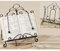 Rustikaler Buchständer Buchstütze Kochbuchhalter Eisen