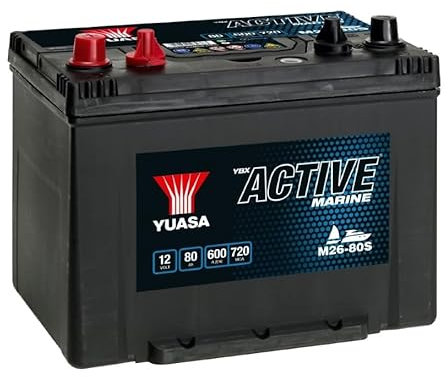 YUASA - BATTERIE YUASA MARINE 12V 80Ah/C20