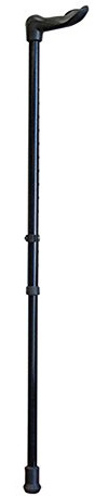 Aidapt Left Handed Adjustable Height Lightweight Walking Stick with Anti Slip Ferrule Foot to Aid Stability and Confidence when Walking Supplied with a Hanging Carry Strap
