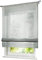 BAILEY JO 1er-Pack Raffrollo mit Tunnelzug Gardinen Transparent Voile Vorhang (BxH 140x155cm, hell grau)